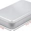 6 Recipientes Metal Plata 5.9x3.5x1.2" Organiz. Hogar