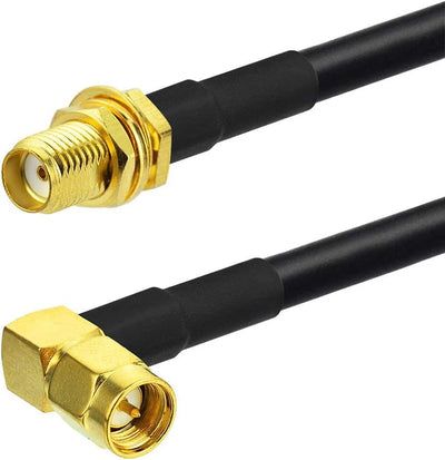 Cable extensión SMA macho a hembra RG58 3.3pies set 2
