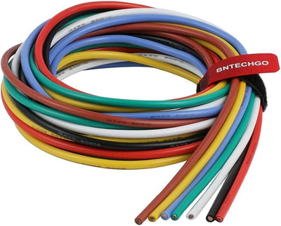 Kit alambre silicona 12 colores 5ft alambre cobre estañado 12awg