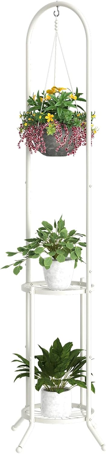 Soporte para plantas de metal 3 niveles interior exterior