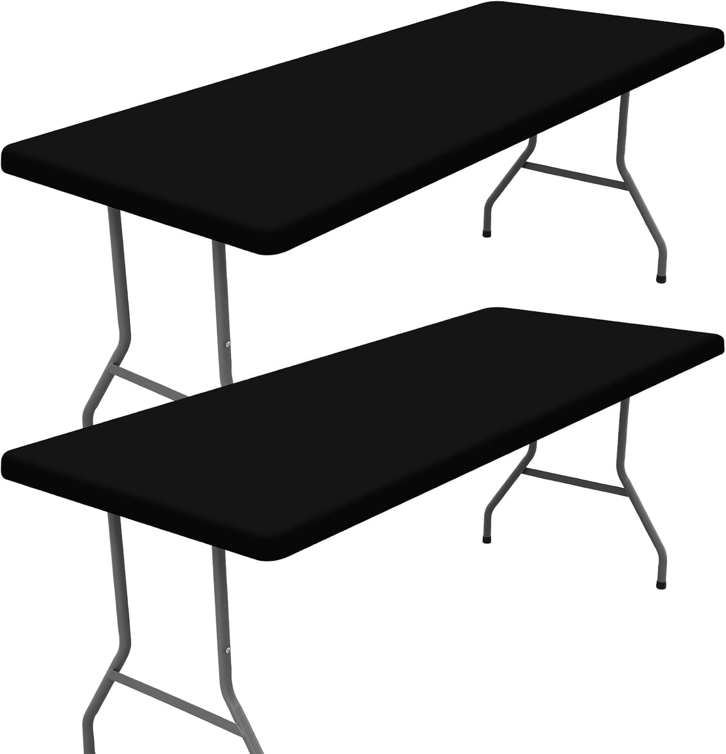 2 Manteles Spandex 6ft Elásticos para Pícnic y Fiesta