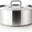 Sartén estofado acero inox 19qt sin níquel pulido mate