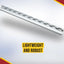 Riel en L aluminio 4ft 4 Pzas anillo acero inox sistema