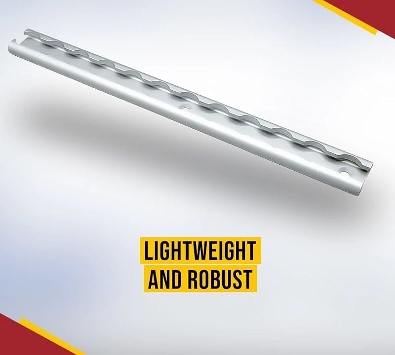 Riel en L aluminio 4ft 4 Pzas anillo acero inox sistema