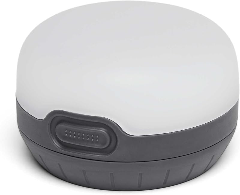 Linterna LED compacta camping 100 lúmenes duradera grafito