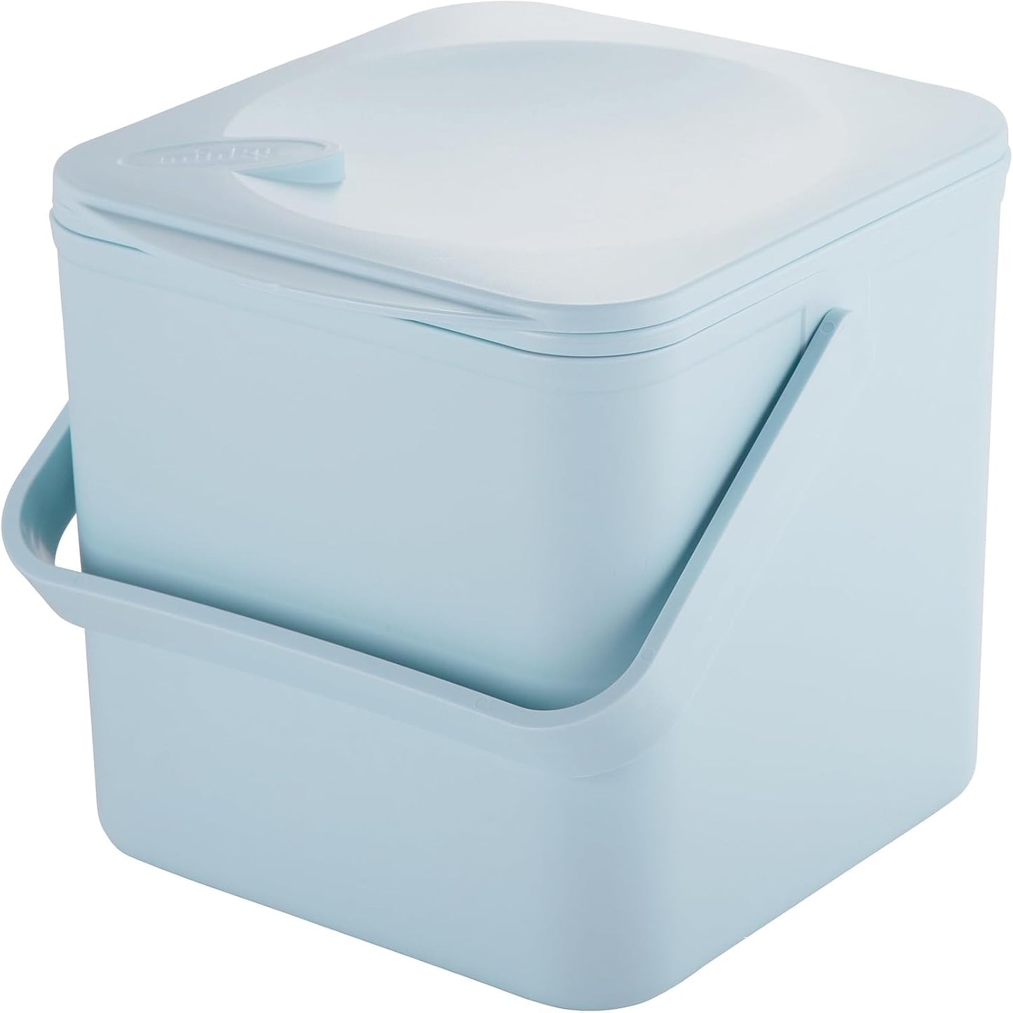 Contenedor compost cocina 3.5L interior fácil limpiar azul