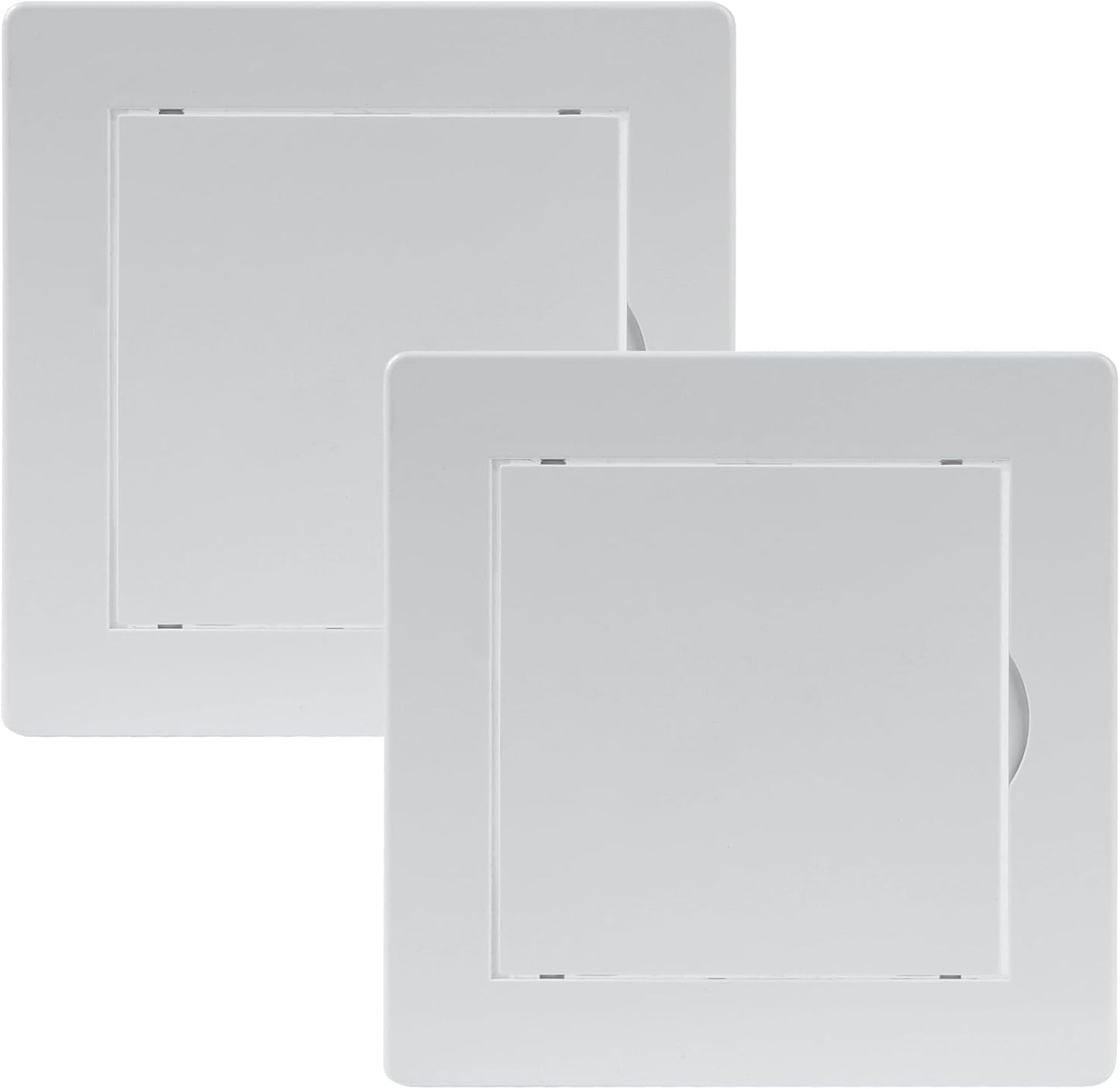 Panel acceso 4x4pulg plástico ABS blanco set 2