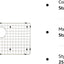 Protector fregadero acero inox rejilla inferior 25x15.75a