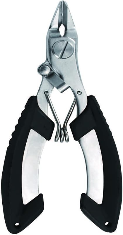 Tijeras pesca acero inox mango negro o azul