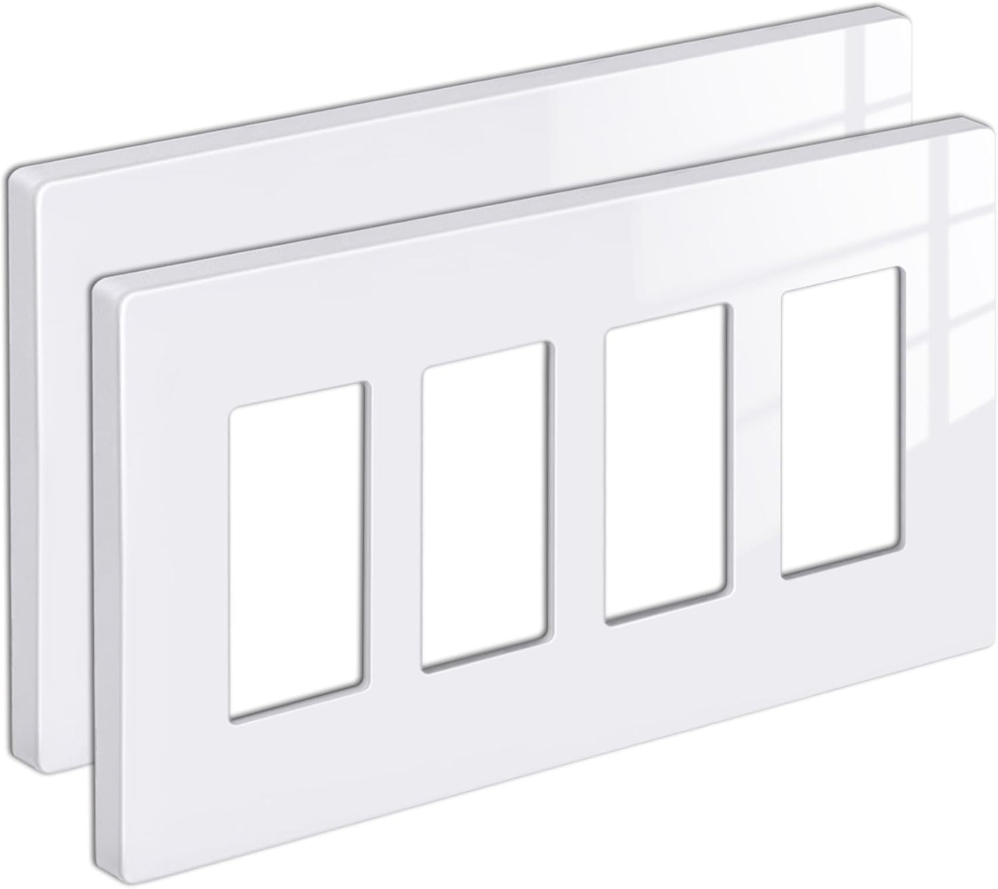Cubierta salida 4 bandas placa pared Midway 4.88x8.58pulg