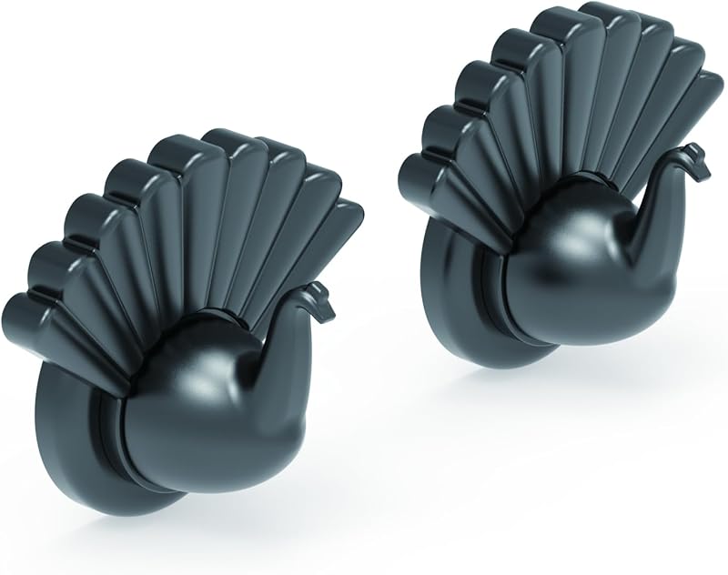 Ganchos magnéticos 140lb diseño pavo real para metal cocina oficina