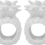 Set 2 Anillos Servilleta Cerámica Piña