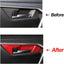 4 Pzas Cubierta Manija Puerta ABS Rojo Toyota RAV