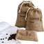 Bolsas yute reutiliz. para cereales y café en grano