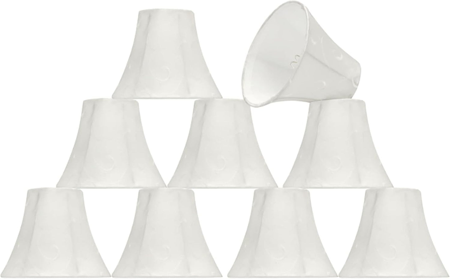 Set 9 Pantalla Lámpara Araña Beige 3x6x5pulg