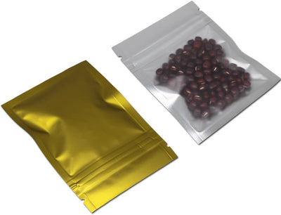 100 Pzas Bolsas Almacenamiento Mylar Cierre Cremallera