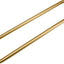 Puerta ducha redonda acero inox 24" acabado dorado satinado