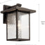 Lámpara pared exterior 16" 1 luz vidrio transparente