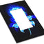 Placa interruptor flor rosa dorada azul 1 Gang cocina hogar
