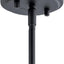 Lámpara colgante mini vidrio negro 7.5x4.25