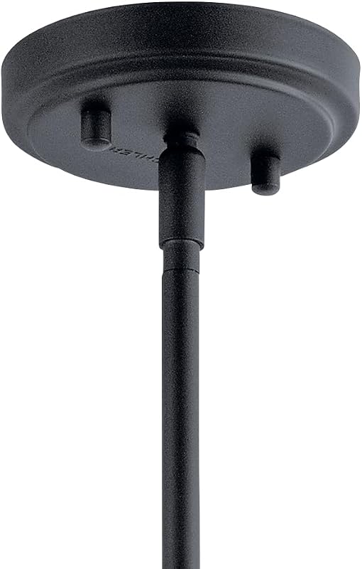 Lámpara colgante mini vidrio negro 7.5x4.25