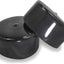 Tapones plástico acanalado para patas muebles negro