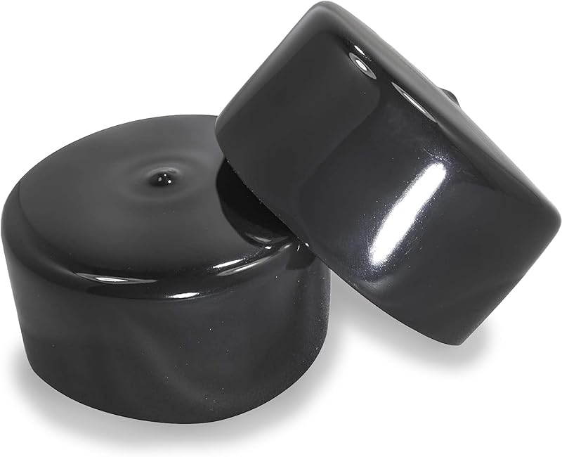 Tapones plástico acanalado para patas muebles negro