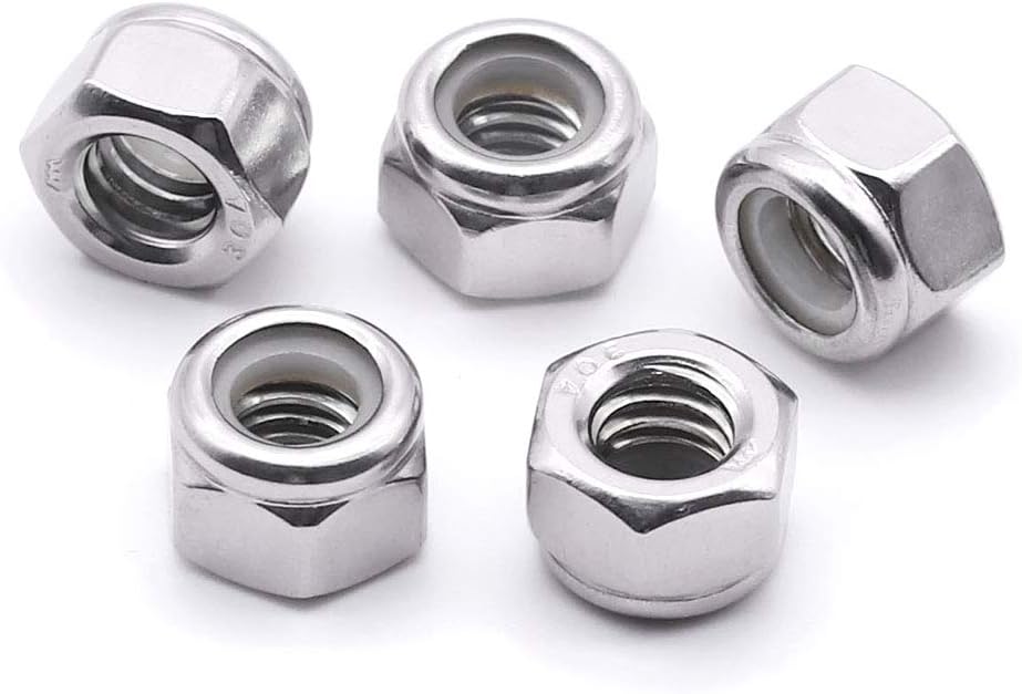 Tuercas bloqueo nailon acero inox 304 UNC paquete 100