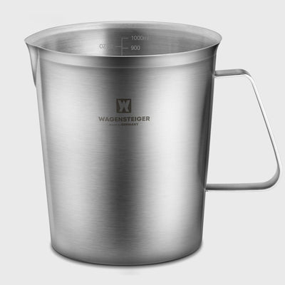 Taza medidora acero inox 18/8 con marcas oz/ml boquilla barista