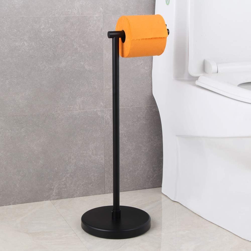 Soporte papel higiénico acero inox negro mate