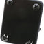 Placa cuello guitarra metal comp. Strat Tele estilo bajo negro