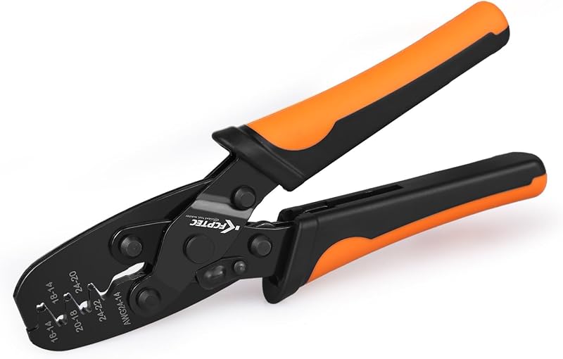 Crimpadora terminales barril abierto Molex 24–14 AWG