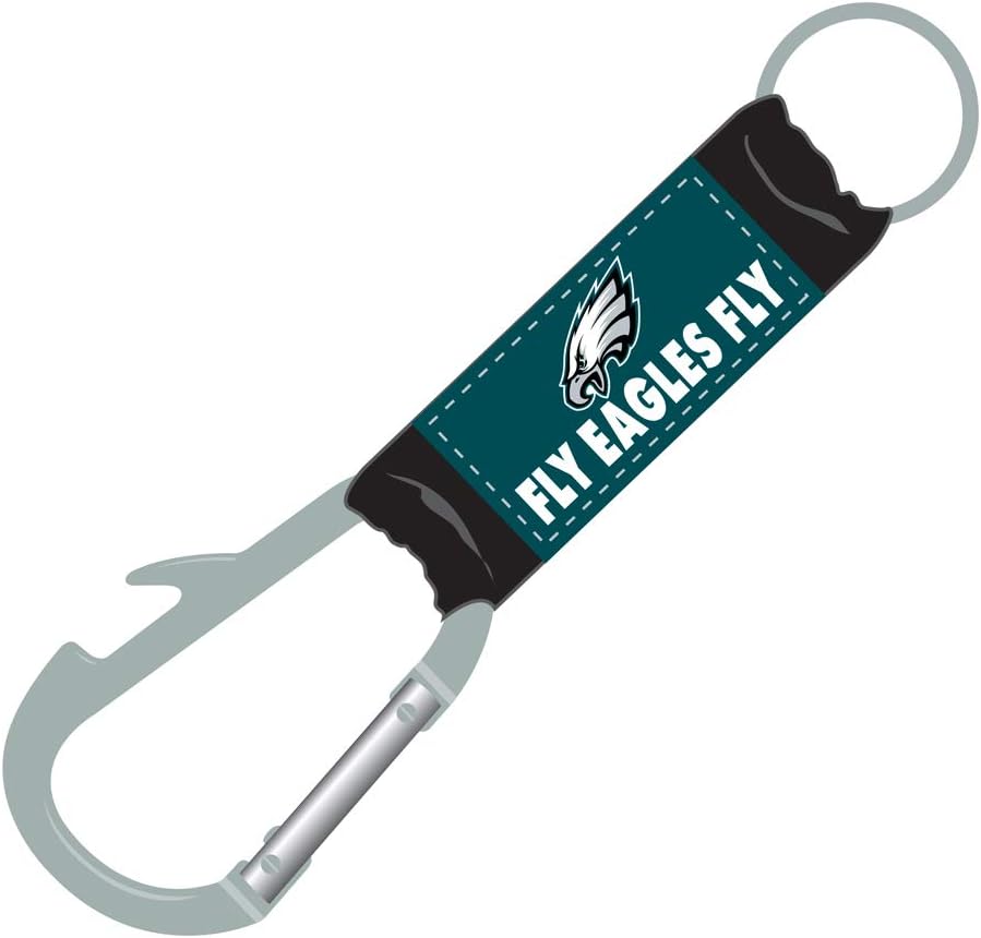 Llavero Mosquetón Philadelphia Eagles Con Abrebotellas