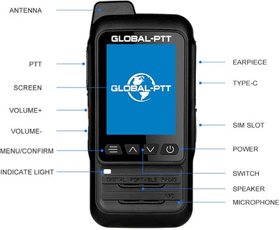 Walkie Talkie Dual Pack Radio GPS con 2 SIM anuales