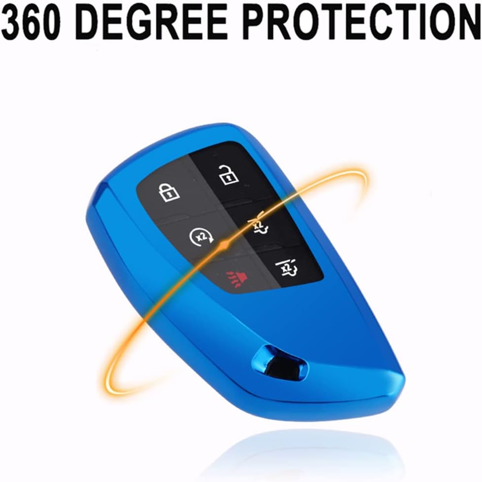 Funda llavero sin llave GMC Yukon Chevy Suburban Tahoe azul