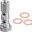 Cilindro freno M10x0.049" doble diagonal comp Honda Yamaha