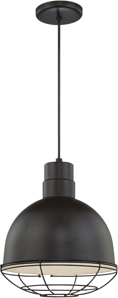 Colgante de una luz color negro