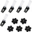 Tapones goma para bandera jardín paquete 10 pzas clips antiviento