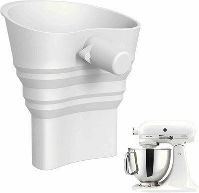 Embudo harina para mezcladora con canal plegable y lavable