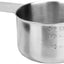 Taza medidora de acero inoxidable para cocina y café con medidas dobles