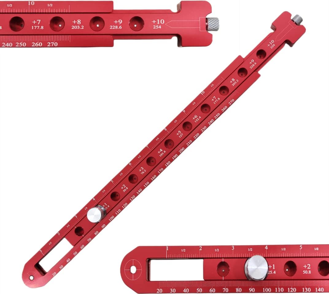 Herramienta dibujo aluminio regla arco ajustable