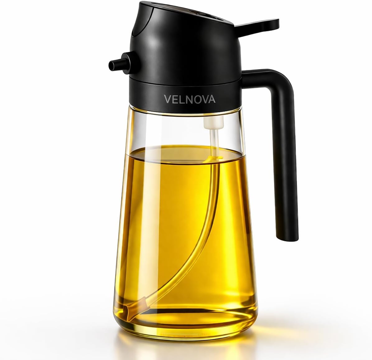 Pulverizador de aceite de oliva vidrio 16 oz rociador transparente