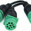 Divisor Y 2 cables 1 macho a 2 hembra 9pin
