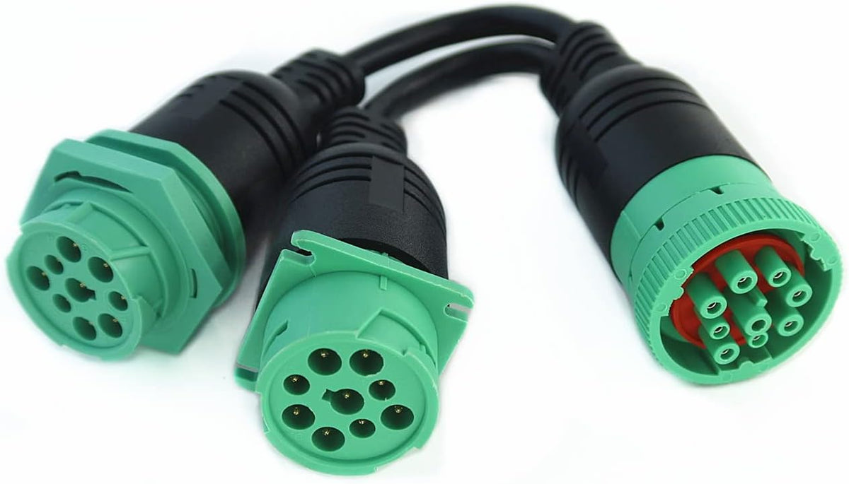 Divisor Y 2 cables 1 macho a 2 hembra 9pin