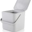 Contenedor compost cocina 3.5L gris claro fácil limpieza