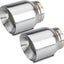 Punta escape universal 3pulg a 4-5pulg acero inox