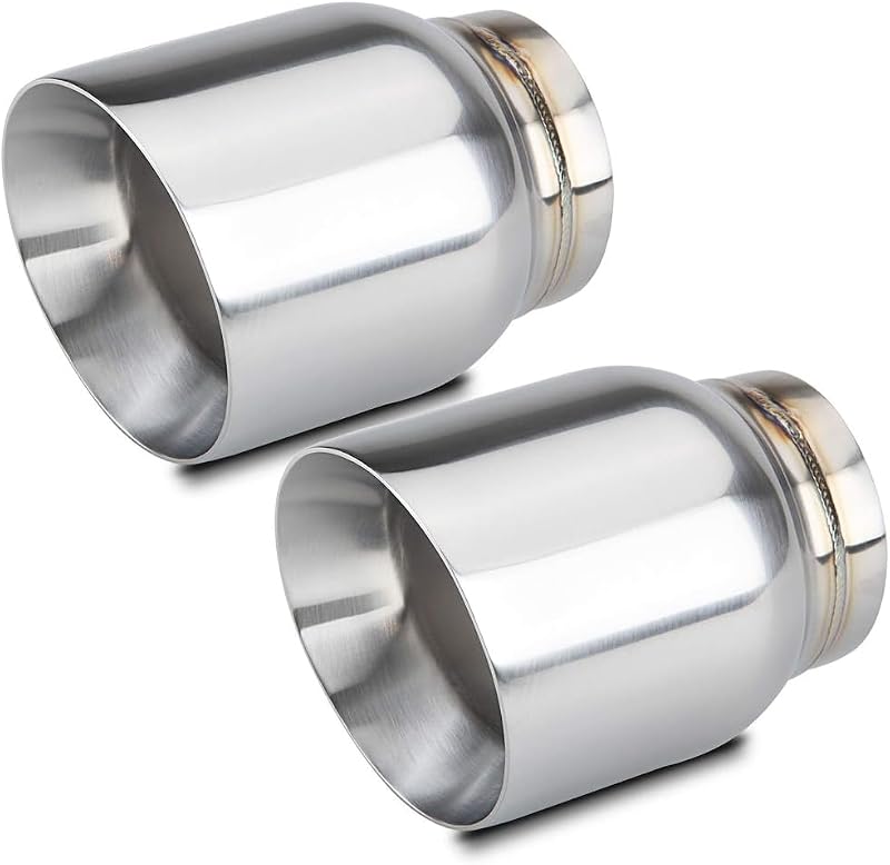 Punta escape universal 3pulg a 4-5pulg acero inox