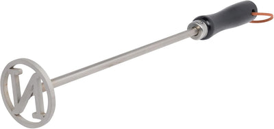 Marca hierro acero inox para madera cuero y parrilla
