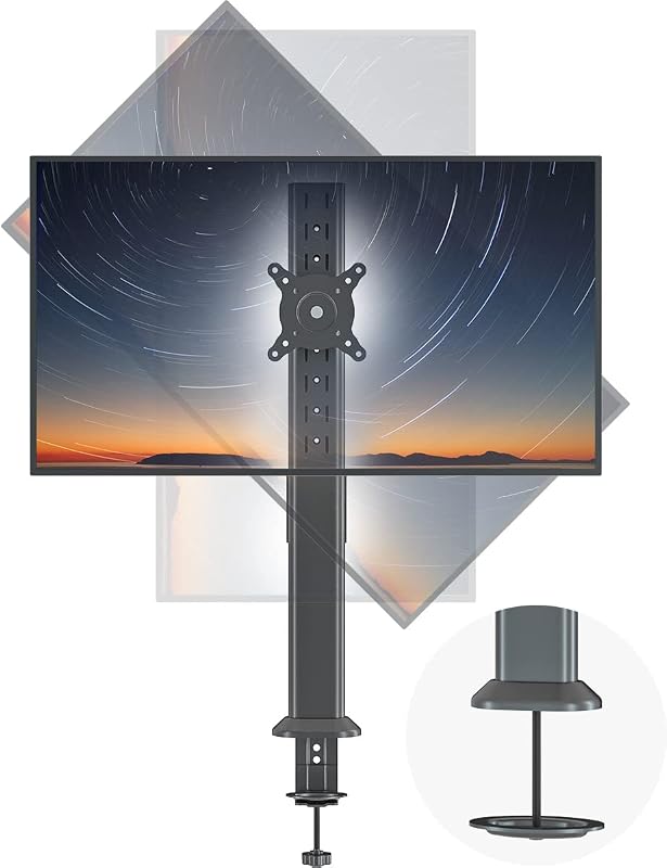 Soporte brazo monitor 27-42pulg ajustable giro rotación