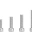 Kit surtido tornillos hexagonales acero inox 8-32x 1/4-1